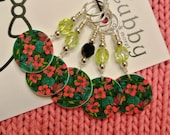Tropical Floral NON SNAG Stitch Markers