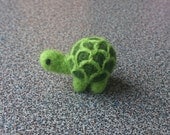 Miniature turtle needle felted miniature gift under 25 animal
