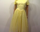 Vintage 1950s Dress // 1950s Party Dress // S 4/6