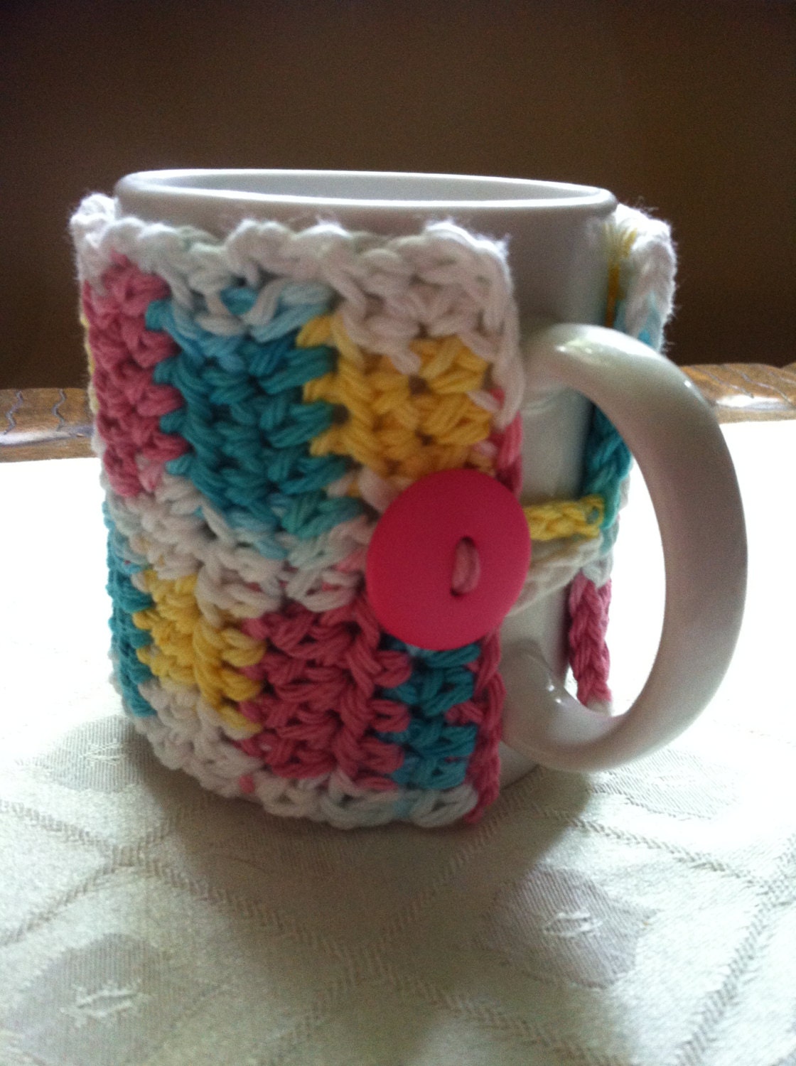 100% Cotton Crochet Coffee Cup Cozy