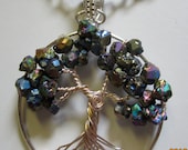 Druzy Titanium Coated Tree of Life