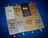 100 WHOLESALE Rectangle Pendant Blank Trays for Photos, Art etc...customizable cabochon Settings (approx. 24 x 48mm)