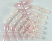 French Pink Duo Fake Nails for DIY Nail Art  / Nail Spine / False Nails / Blank Nails