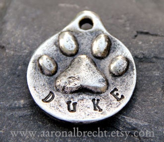 Dog Tag - Pet Tag - Dog ID Tag - Pet Accessories - Custom - Hand Stamped - Personalized