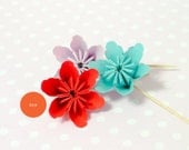 Red Kusudama Flower Topper