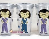 Personalized Nurse Tumbler -  Dental Hygienist, X-Ray Tech - Travel Cup - Nurse's Week - Choose Your Nurse Style and Colors - Great Gift