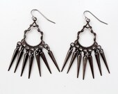 spike tassel chandelier earrings // FLAIL