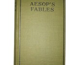 Asop's Fables - Antique Childrens Book Undated - Illustrated, By the Goldsmith Publishers