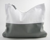 Flipside Leather Statement Clutch