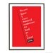 Red typography pop art poster print quote love - Never have I ever wanted someone as bad as I want you - A3
