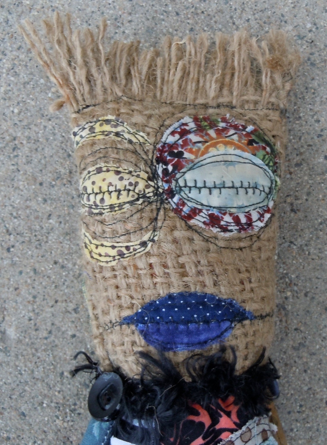 Crew Cut Charlie handmade Voodoo inspired art doll