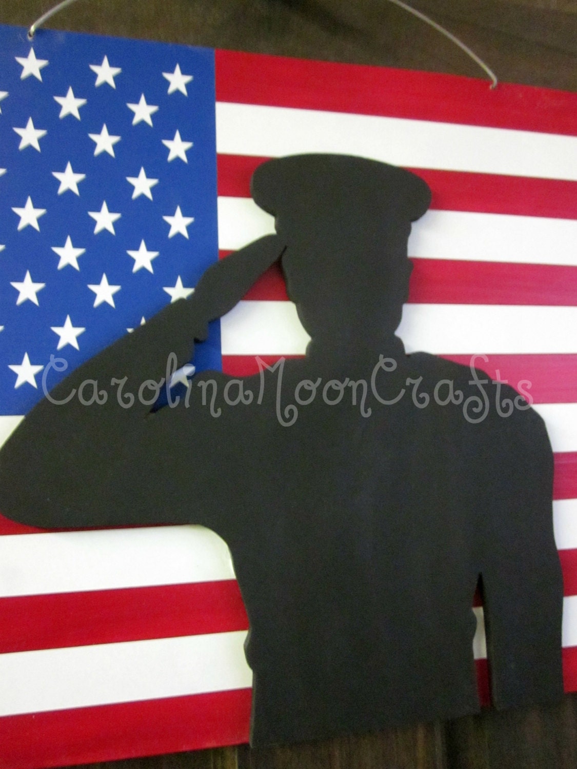 Patriotic Door Hanger - Support our Troops - USA - Welcome Home Wreath, 4th of July Wreath