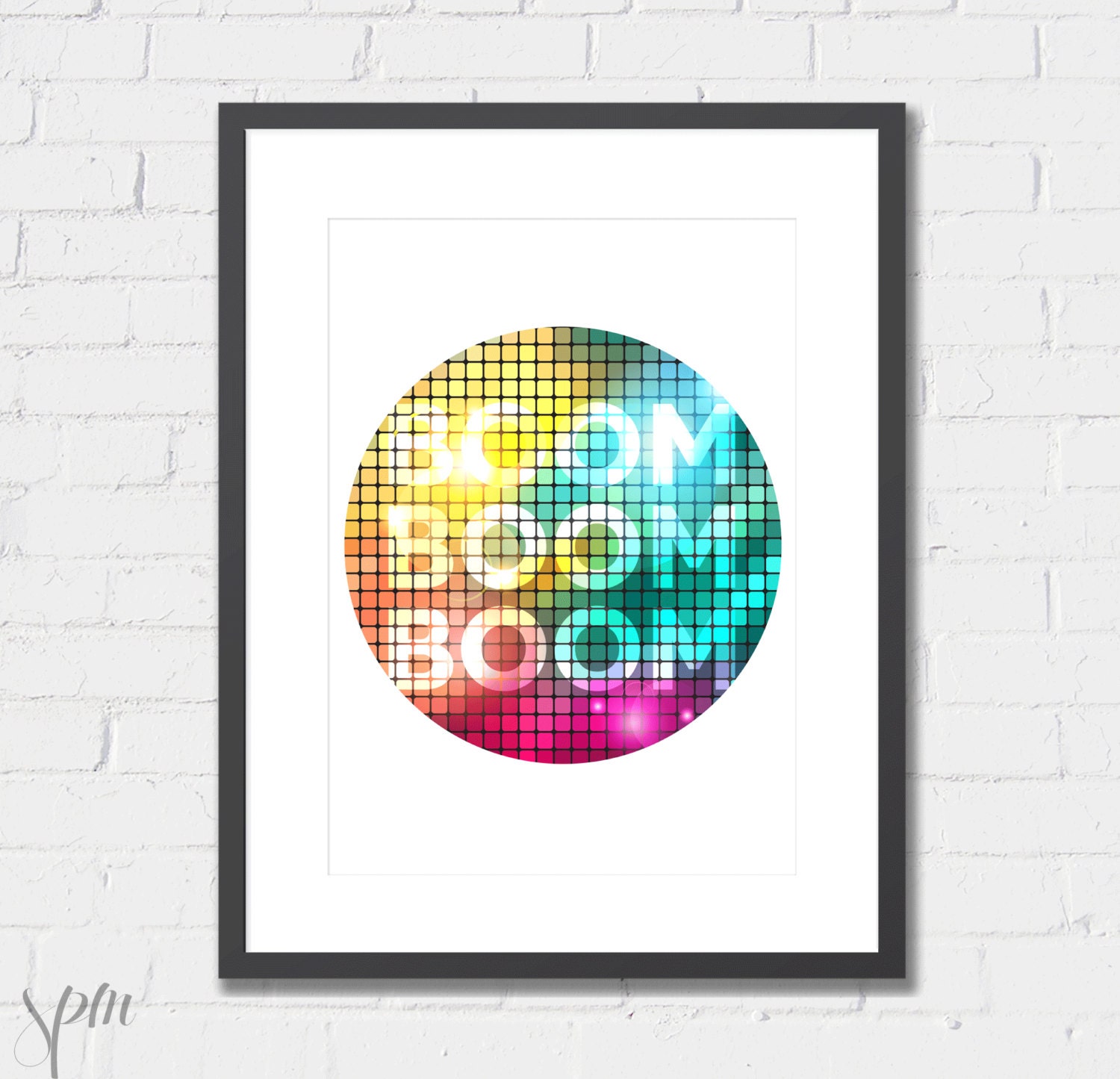 Art Print BOOM BOOM Disco Archival Print 8x10 or A4