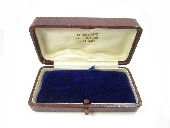 Vintage Jewelry Box French brown
