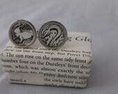 Harry Potter// Hufflepuff and Slytherin// Literature Cufflinks