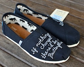 Custom quote butterfly TOMS shoes