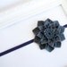 Photography Prop Headband, Grey Baby Felt Headband, Felt Hairband, Dahlia Headband, Photo Prop Baby Headband, Felt Hair Accessory