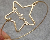 Lovely Rock Star  Bangle Bracelet