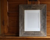 Custom made 11x14" reclaimed cedar frame with natural patina