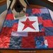 Patriotic Table Topper, Patriotic Small Wall Quilt, Americana, Red White and Blue, July 4th