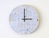 Modern Wall Clock, Decor and Housewares, Map Decor, Home and Living, Home Decor, Unique Clock, Unique Gift