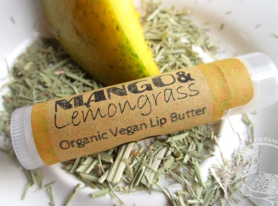 Organic VEGAN Lip Butter - Mango Lemongrass -