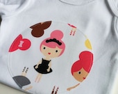 Appliqued Onesie Little Ballerina 9 months