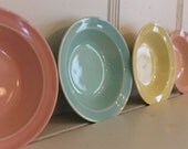 VIntage 1950 Lu Ray Pastels Dessert bowls