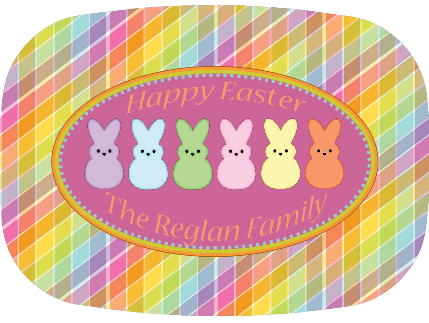 Personalized Platter Happy Easter Melamine Il_170x135
