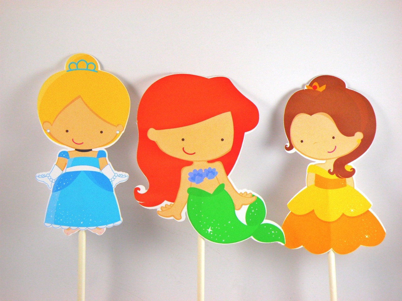 Princess Collection Cupcake Toppers--Set of 36 Toppers Il_170x135