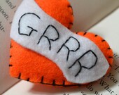 GRRR Tattoo Heart Brooch