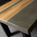 Concrete Wood & Steel Dining Kitchen Table