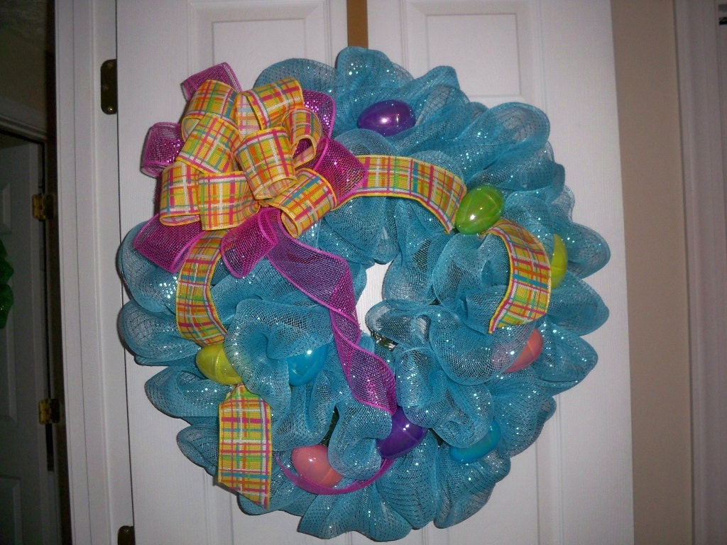 EASTER deco mesh WREATH Il_170x135