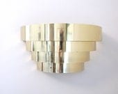 Hollywood Regency Brass Sconce