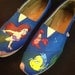 Custom Hand Painted Shoes - Little Mermaid Toms
