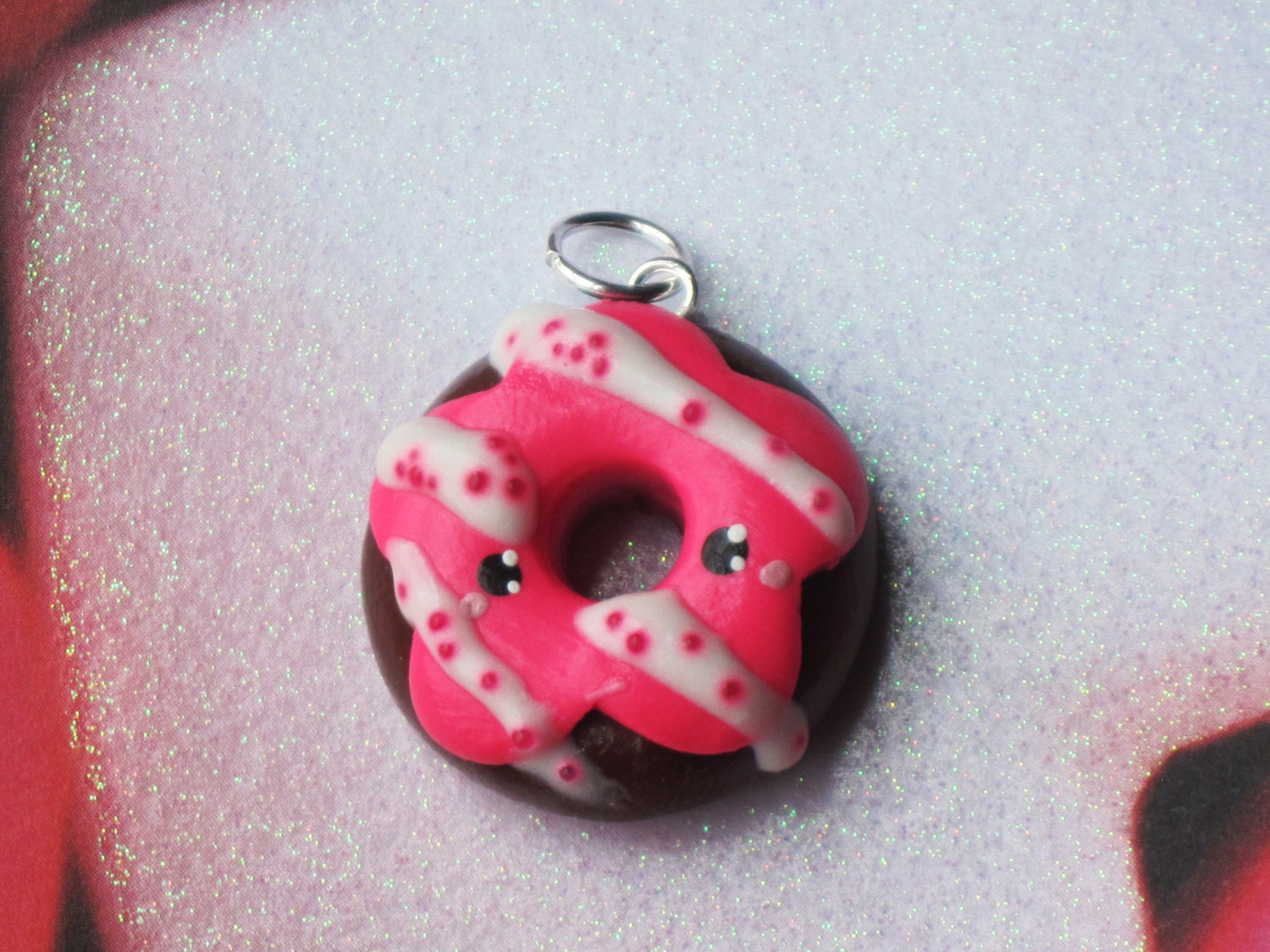 Donut Charm Kawaii Polymer Clay Jewelry