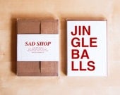 Funny Holiday Card Set - Funny Christmas Card Set -  Unique Holiday Cards - Red Cards - JINGLE BALLS - Set of 6 Cards