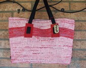 Hand Woven Plarn Tote or Market Bag