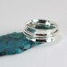 MADE TO ORDER - Hammered Spinner Ring - Sterling Silver