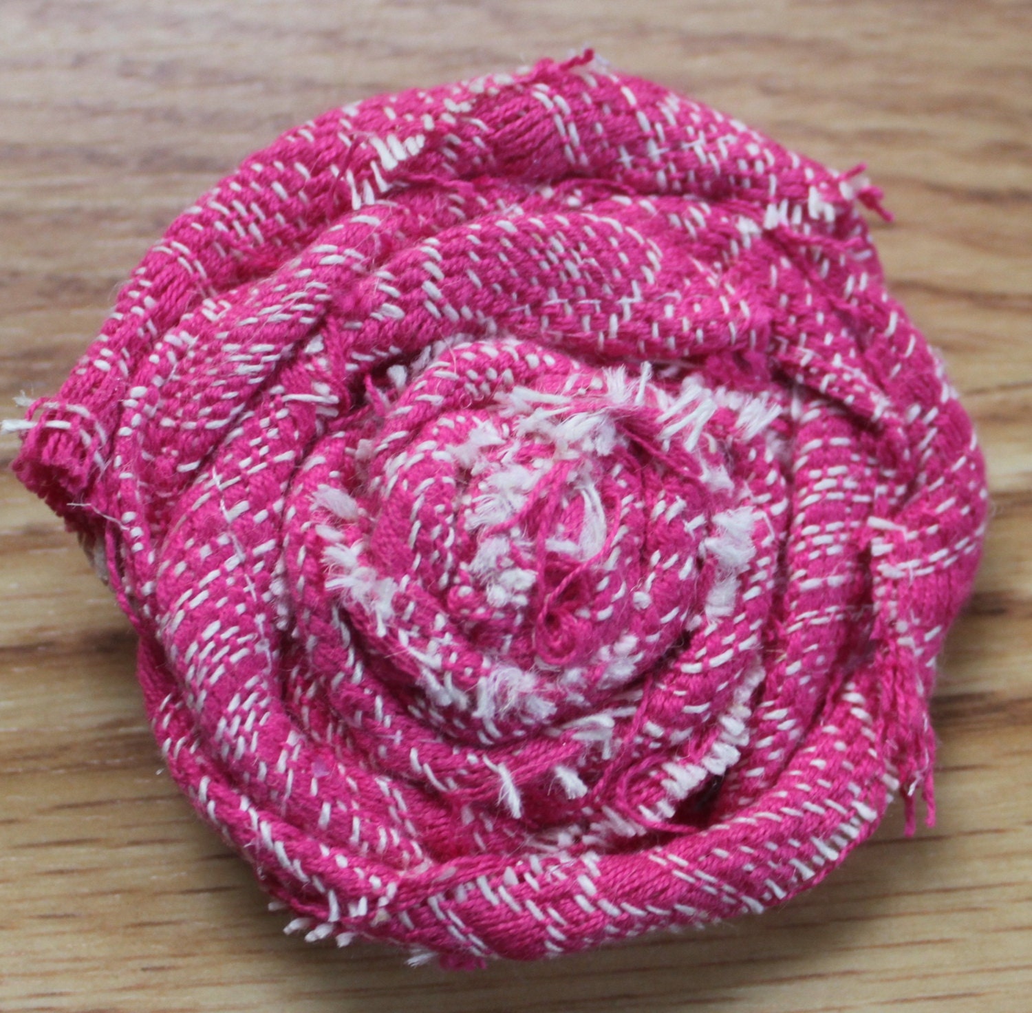 Women's Jumbo Flower Wrap Scrap Hair Clip,  Made from Upcycled Didymos FHI