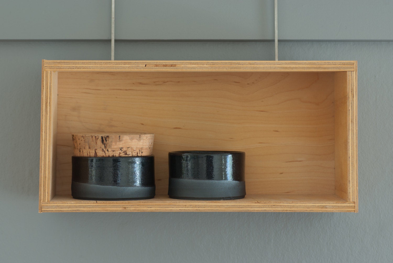 MTO black salt cellar and bowl. perfect for salt and pepper. or spices. simple modern kitchen spice bottle cork pottery ceramic