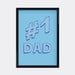 Perfect Father's Day Gift. Seinfeld Inspired Number 1 Dad Art Print Home Decor 8X10 DOWNLOADABLE FILE