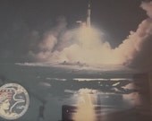 Official Framed Photograph of Apollo 17 Launch, 1972