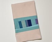 Blue Kitchen Towel, Modern Dish Towel, Waffle Weave Hand Towel