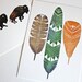 Watercolor Painting - Orchard Feathers - Nature Art Painting - 8x10 Archival Print