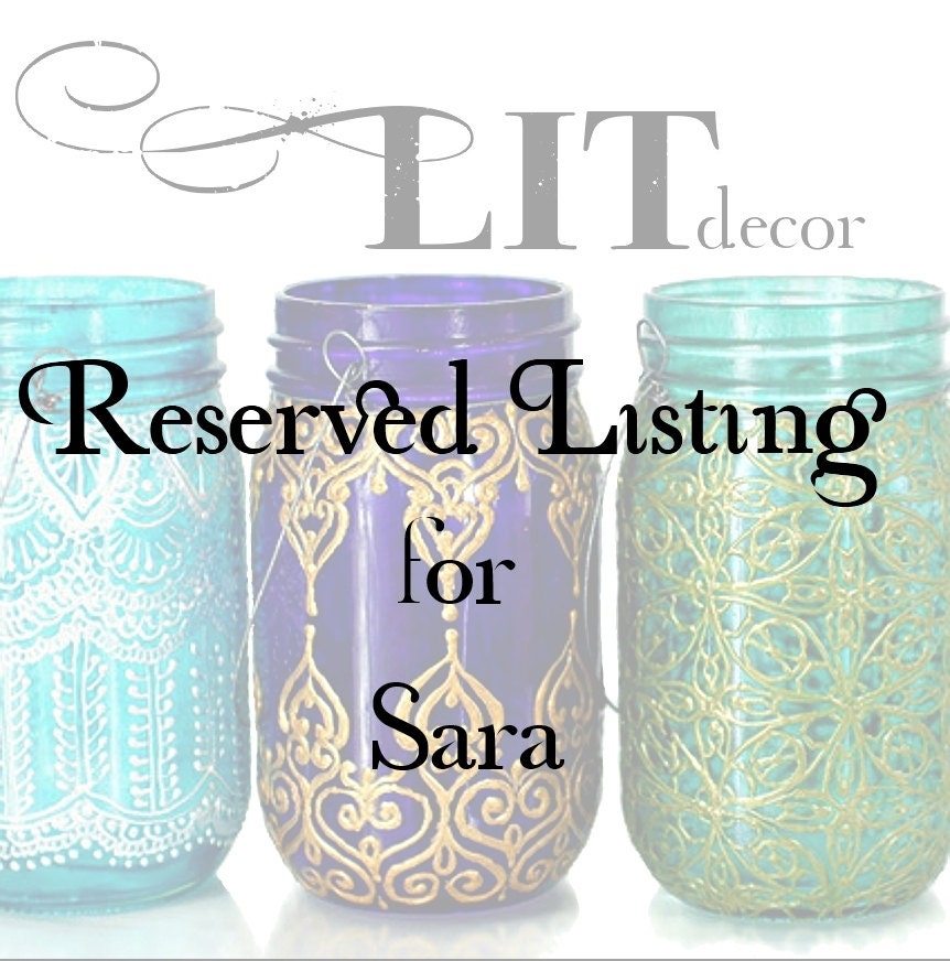 Reserved Listing for Sara
