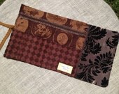 Country Western Style Travel Jewelry Roll Organizer