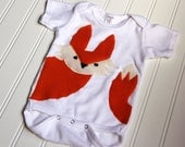 Fox Onesie, Fox Baby Onesie, Fox Shirt, Fox Bodysuit, Ready to Ship