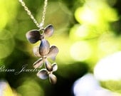 Gold Orchid Necklace