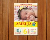 Custom Birth Announcement